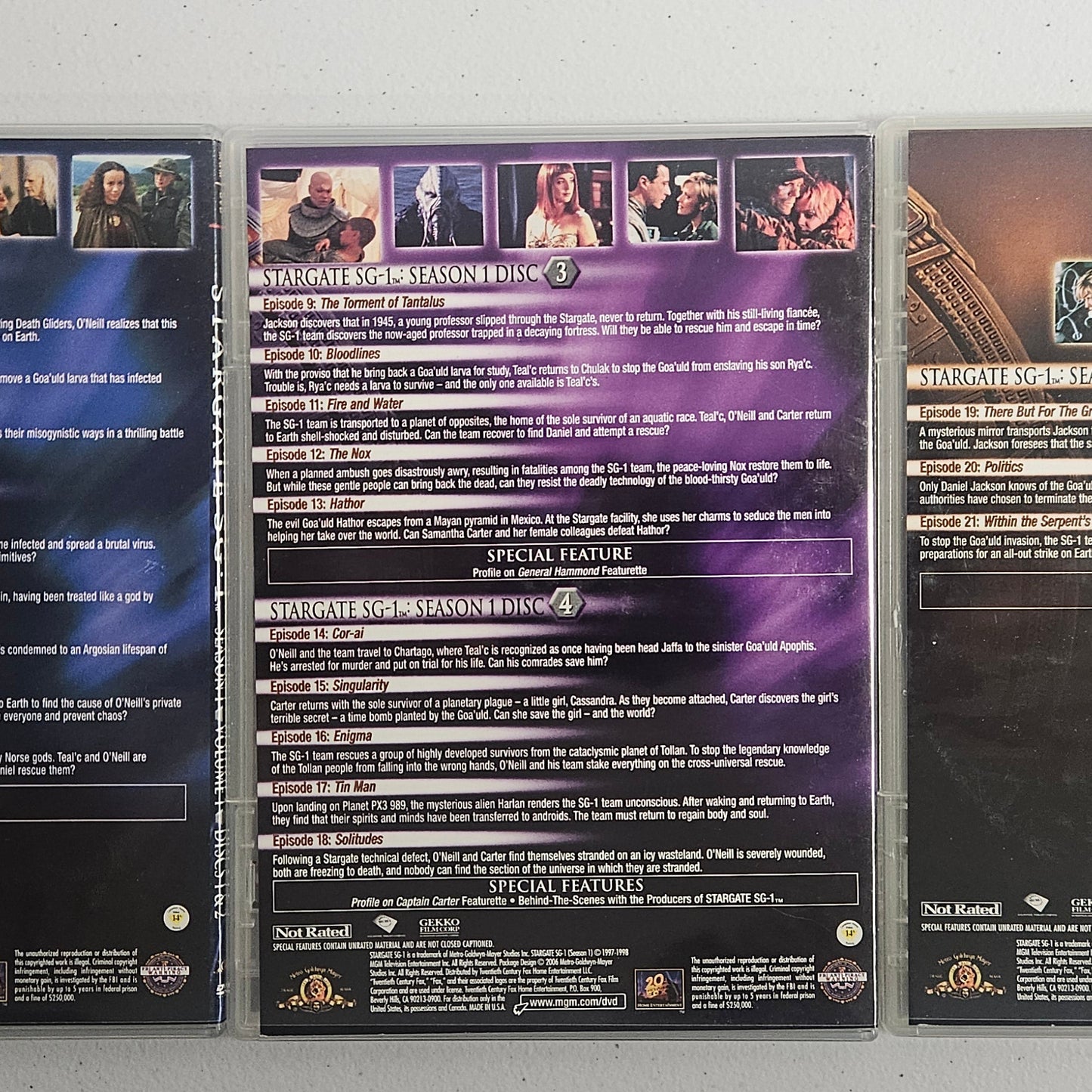 Stargate SG-1: Season One (Missing Box Sleeve)