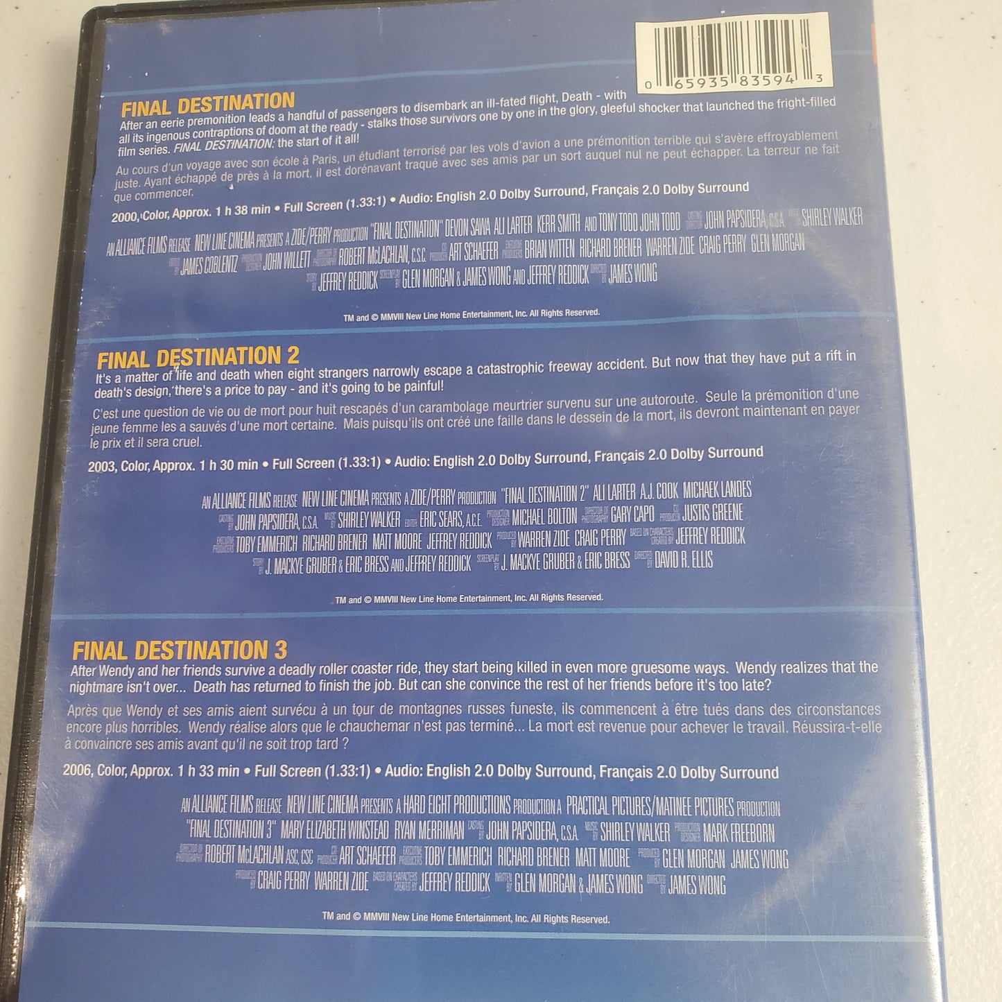 Triple Feature: Final Destination 1, 2, and 3